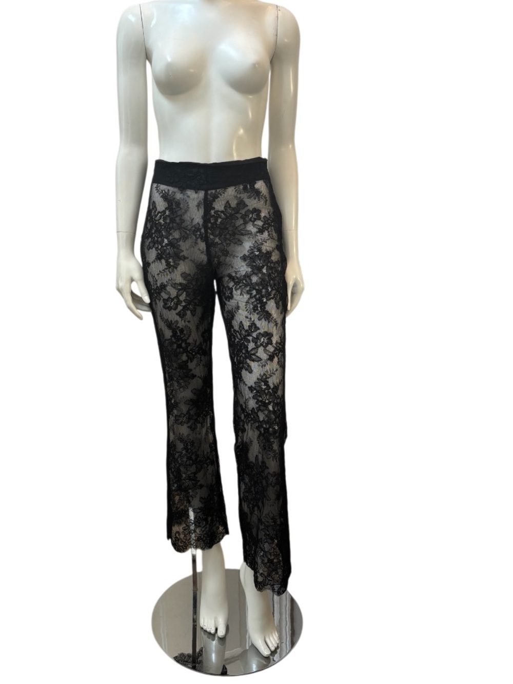 Stone Cold Fox Black Lace Flare Pants